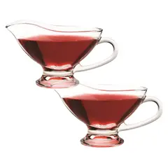 INSPIRA - Set de 2 Jarras para Salsa de Vidrio Transparente