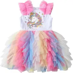 GENERICO - VESTIDO DE UNICORNIO PARA NIÑA