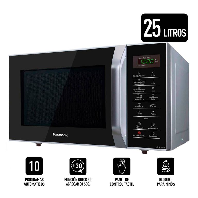 MICROONDAS NN-SB34HMRPK NEGRO 25L