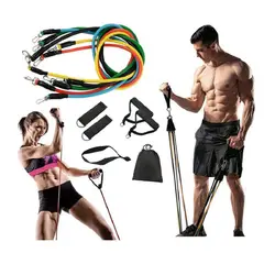 GENERICO - Set De Ligas De Resistencia - Crossfit 11 Piezas