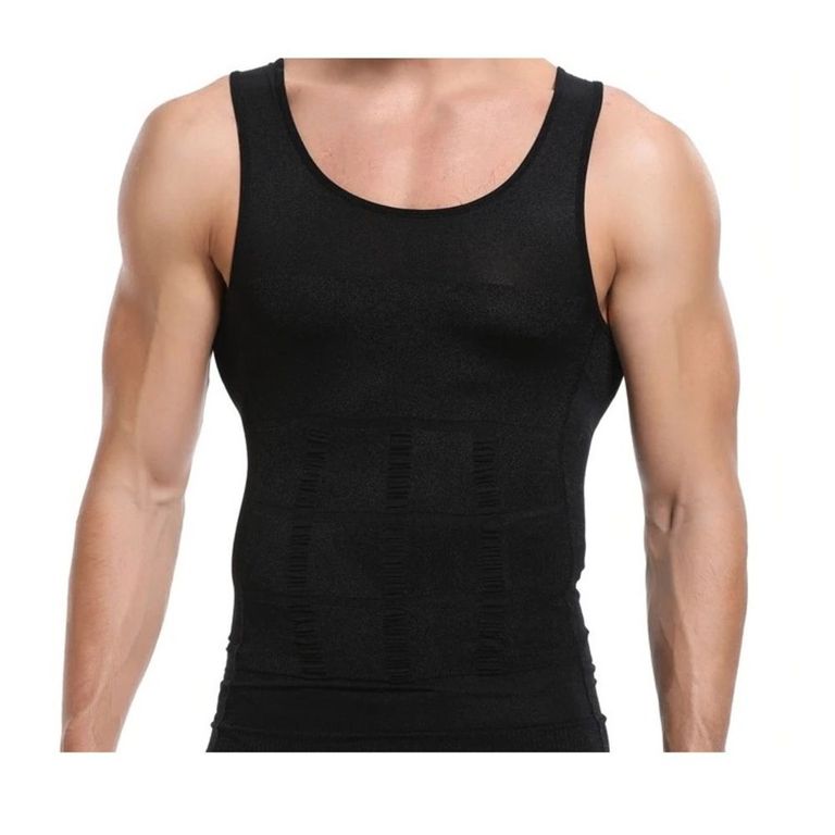 Bividi de alta compresión abdominal camiseta Slim de adelgazamiento