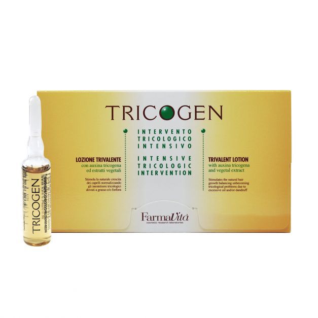 Tratamiento en ampollas Tricogen para la caida grasa caspa