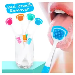 GENERICO - Pack De 2 Limpiadores Raspadores De Lengua De PVC Niños Y Adultos