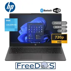 HP - Laptop 250 G9 (7C6E4LT#ABM) Intel Celeron N4500 8GB RAM 256GB SSD 15.6" HD FREE DOS - Gris