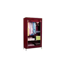 GENERICO - Ropero Organizador Armario Closet Armable 2 Cuerpos Funda 1.70MT