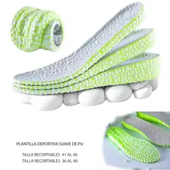 GENERICO - Plantilla de Goma Unisex Aumenta Altura