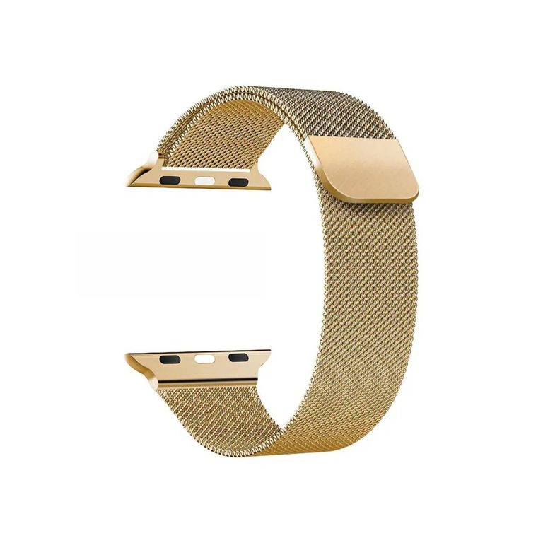 Correa Milanese para Apple Watch y Smartwatch 42mm-44-45-49mm Oro