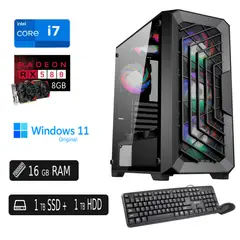 INTEL - PC Completa i7 8700 16GB Ram 1TB SSD 1TB HDD EXTERNO REGALO+ Tarjeta Video 8GB