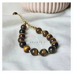 GENERICO - PULSERA DE PIEDRA OJO DE TIGRE PULSERA UNISEX