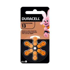 DURACELL - PILAS 13 PARA AUDIFONOS MEDICADOS x 6 PILAS