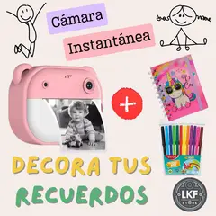 GENERICO - Cámara Digital Instantánea Mini Impresora Para Niños - Rosado