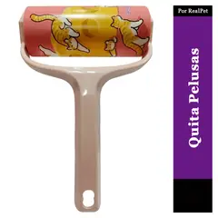 GENERICO - Rodillo Quita pelusas de Perro y Gato 12 x 18 cm Rosado