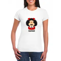 GENERICO - Polo mujer Mafalda - Nathalie Love It - Blanco