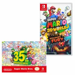 NINTENDO - Super mario 3d world bowsers fury switch + Poster