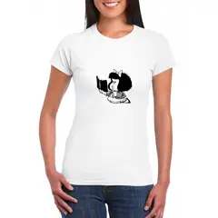 GENERICO - Polo mujer Mafalda - Nathalie Love It - Blanco