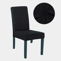 SALA FABULOSA - Funda protectora de silla Lycra Set 8 pzs Negro
