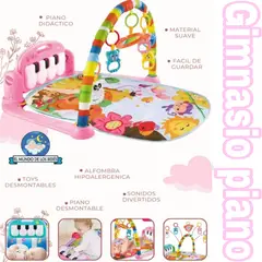 GENERICO - Gimnasio musical piano para bebe ROSADO