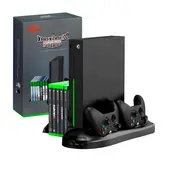 GENERICO - Base Cargador Stand Ventilador Cooler Para Xbox One X
