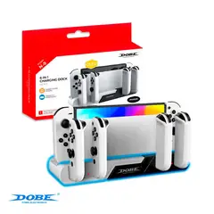 DOBE - Base Cargador Para Nintendo Switch Oled 6 En 1