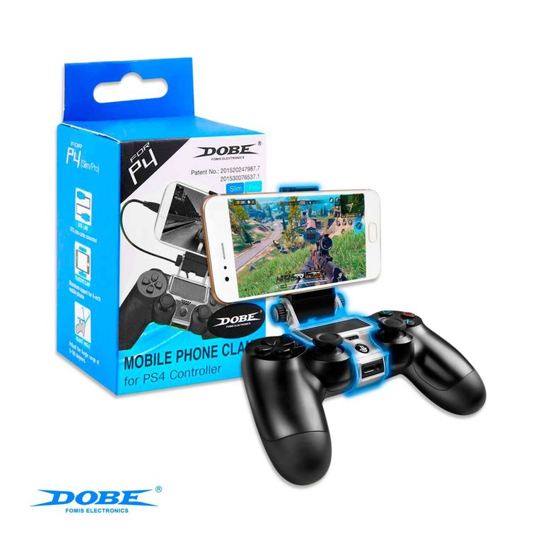 Soporte de celular para mando ps4 dualshock 4 fat slim pro