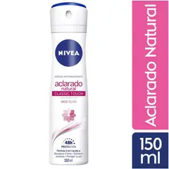 NIVEA - Desodorante Aclarado Natural Classic Touch Spray 150ML