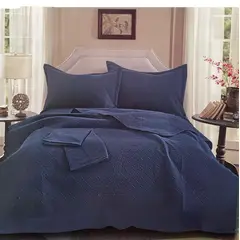 MINGDA - Set De Cubrecama Queen + Sabanas + Fundas 5 Piezas 100% Algodón