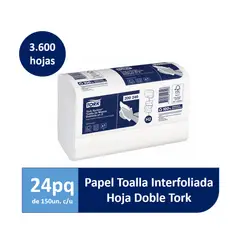 TORK - Papel Toalla Interfoliada Xpress® 24 paq x 150 hojas