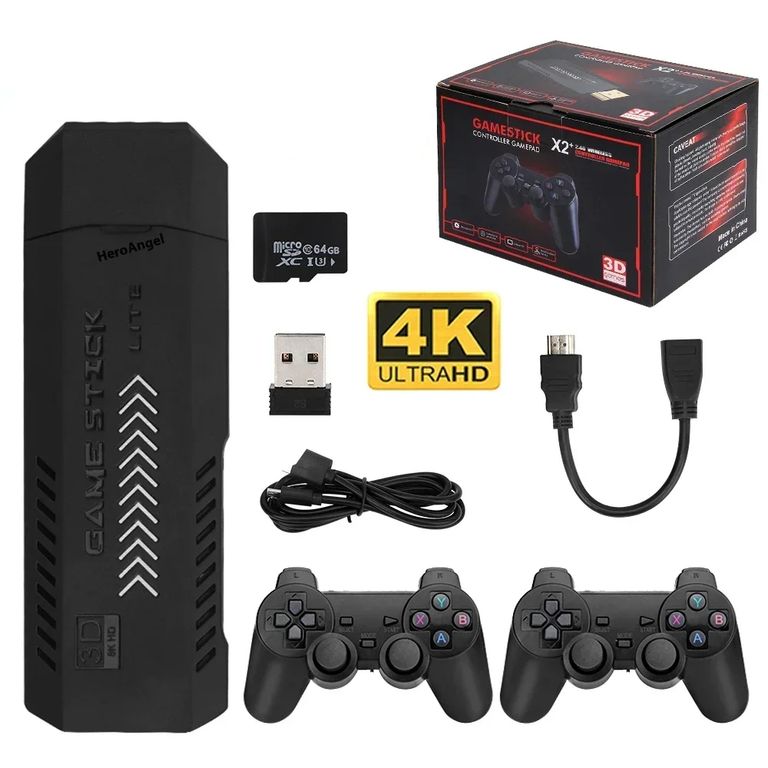 Consola de videojuegos mando inalámbrico recargable 24G 37000 juegos