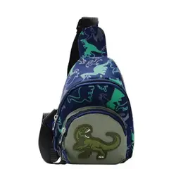 GENERICO - Morral para niño de dinosaurio con 2 compartimientos canguro