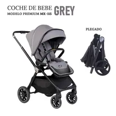 GENERICO - COCHE PARA BEBE MX-115 PREMIUM GRIS