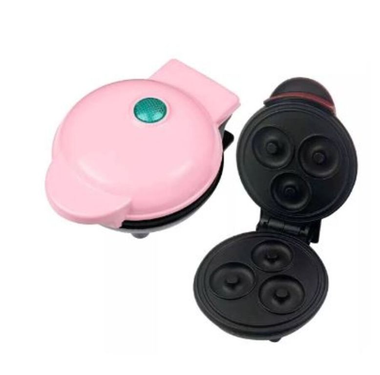 Mini Maquina Para Donitas Antiadherente Color Rosado