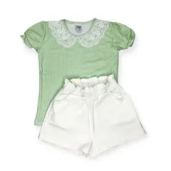 OTTOWARE - CONJUNTO NIÑA CUADROS VERDE