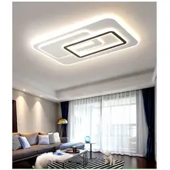 GENERICO - Lampara Techo LED Rectangular Incluye control remoto