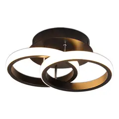 HOME NEAT - Lámparas de Techo LED acrílica Moderno 3 Colores Negro