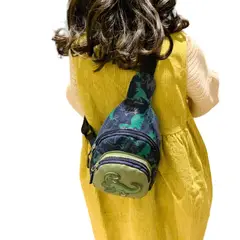 GENERICO - Morral para niño de dinosaurio con 2 compartimientos canguro