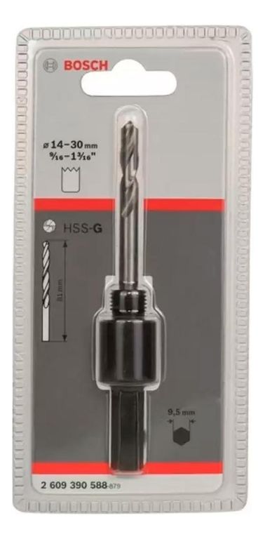 Mandril Para Sierras Copa 9 / 16 " A 1-3 / 16 " + Broca