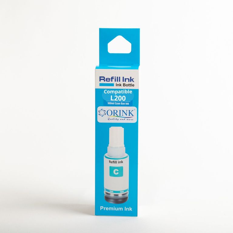 Tinta Compatible ORINK para serie L200 o 664 Cyan 100 ml