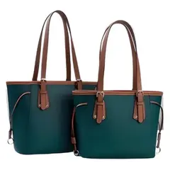 GENERICO - Cartera 2 piezas Bolso de Hombro Cuero Pu Alta Calidad mujer