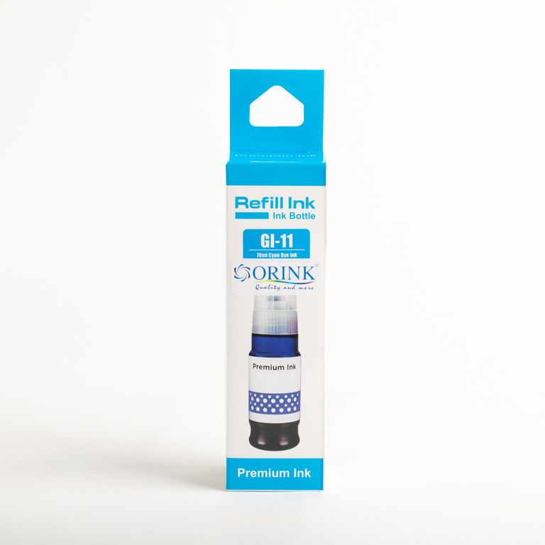 Tinta Compatible ORINK GI11 Azul Cyan de 70 ml