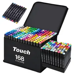 TOUCH - Plumones profesionales doble punta dibujo artístico 168 und