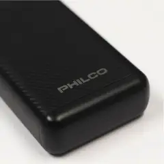 PHILCO - Power Bank 20000mAh - 3 entradas FLP2720C - Negro