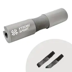 GETHEX - Almohadilla de barra para sentadillas Protector Gris