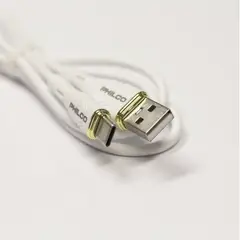 PHILCO - USB A to Tipo C Cable de Silicona 30W FLC2608CWH Blanco