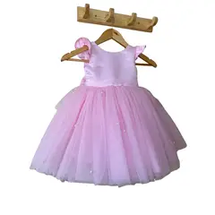 GENERICO - Vestido de Promocion para niñas de Fiesta de tul Rosado