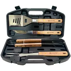 FACUSA - Kit parrillero - Set parrillero - Utensilios para parrilla