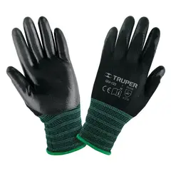 TRUPER - Guantes de Nylon recubiertos de nitrilo talla M