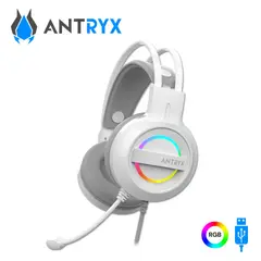 ANTRYX - Audifono Gamer IRIS W On-Ear con Microfono USB Gris