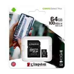 KINGSTON - MEMORIA MICRO SD 64GB CANVAS SELECT PLUS SDCS264GB