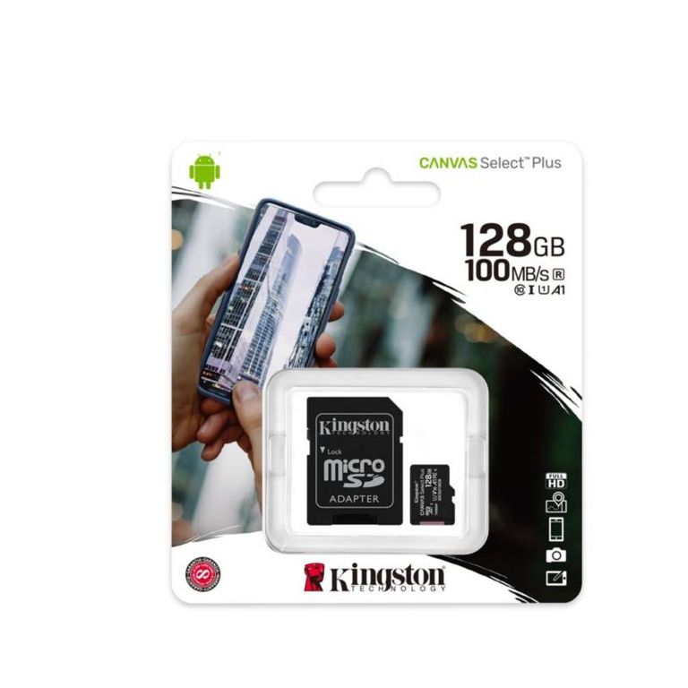 Memoria Microsd 128Gb Clase 10 + Adaptador