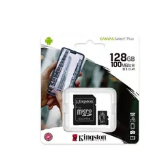 KINGSTON - Memoria Microsd 128Gb Clase 10 + Adaptador